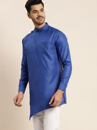 Anug by SOJANYA Men Blue Solid Kurta