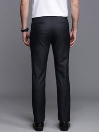 Raymond Men Checked Slim Fit Formal Trousers