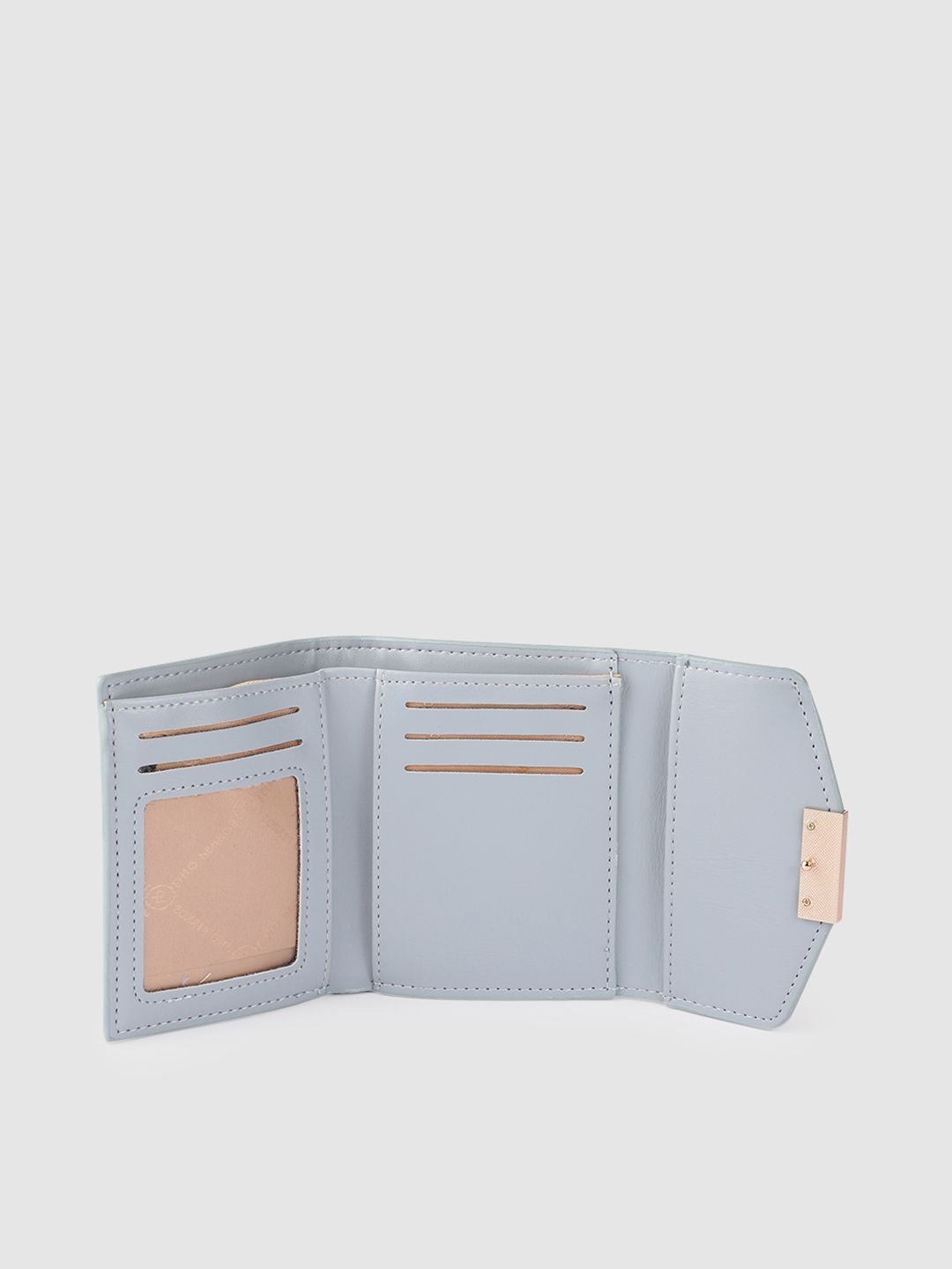Lino Perros Women Snake Skin Textured Three Fold Wallet