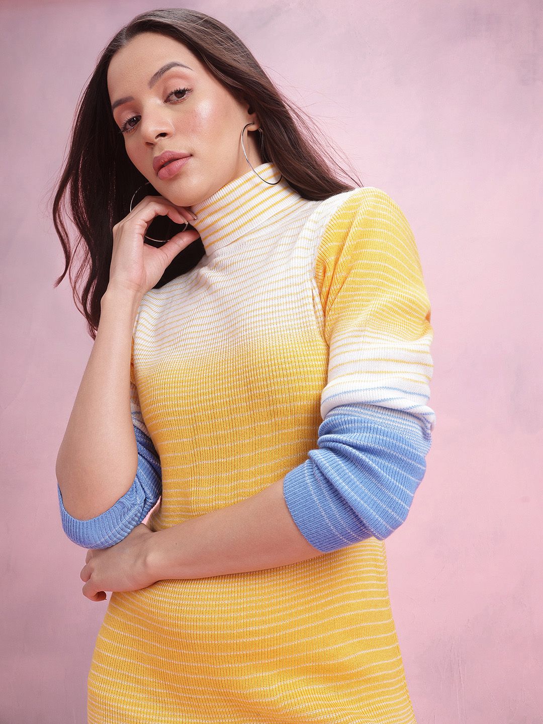 DressBerry Striped Jumper Midi Dress