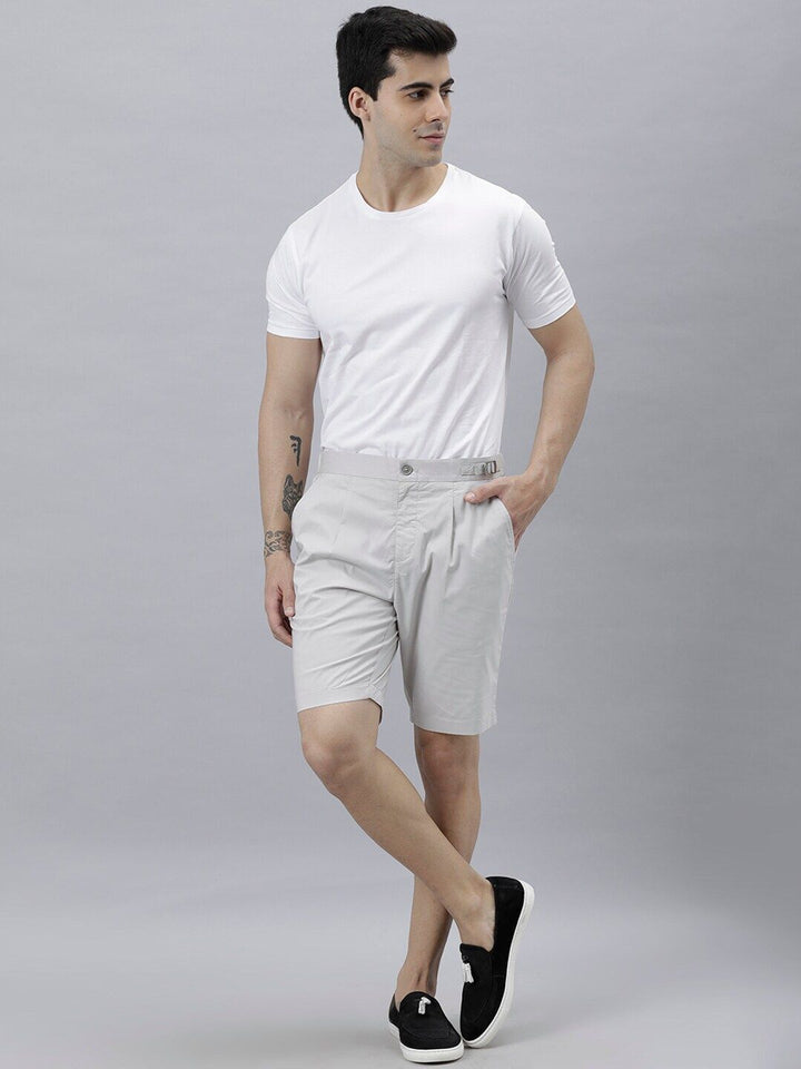 RARE RABBIT Men Osaka Slim Fit Mid-Rise Cotton Shorts