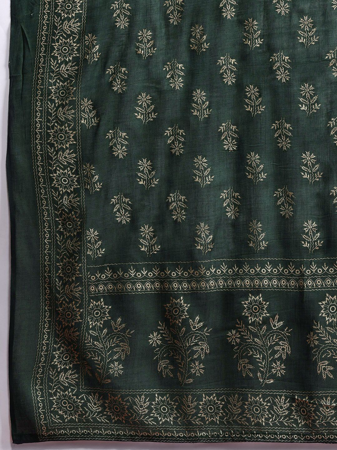 Anouk Ethnic Motifs Printed Straight Kurta Set With Dupatta