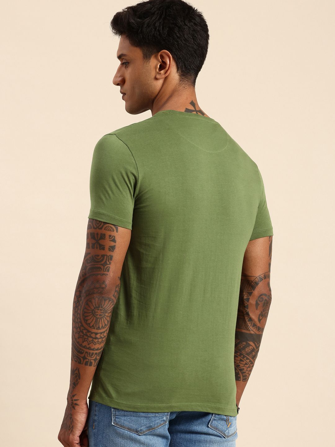 Being Human Brand Logo Printed Pure Cotton T-shirt
