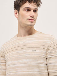 THE BEAR HOUSE Men Cotton Striped Slim Fit T-Shirt