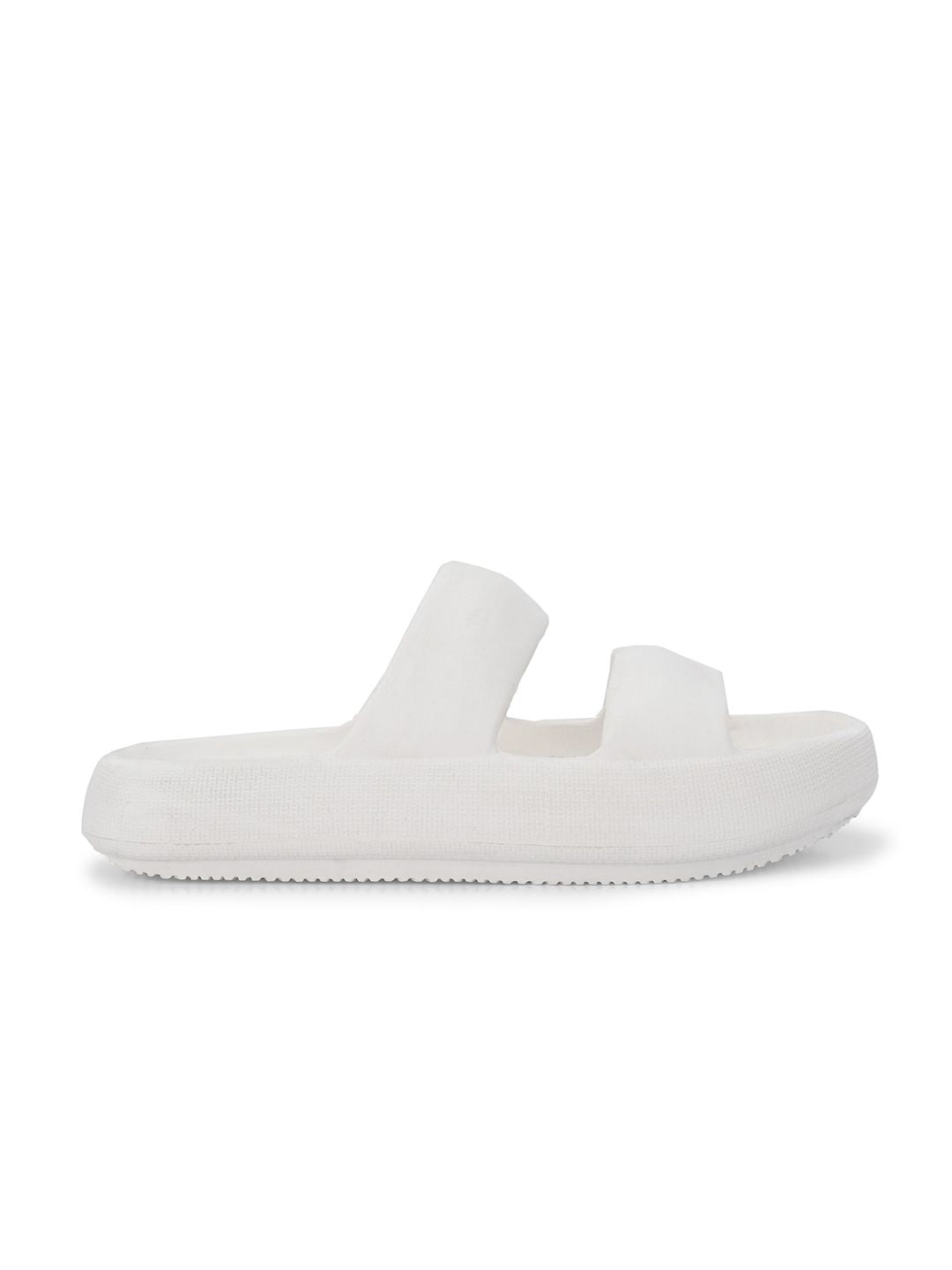 HRX by Hrithik Roshan Men White Rubber Sliders