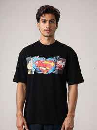T-Shirt T-Shirt Leher Bercetak Grafik Indian Superman T-Shirt