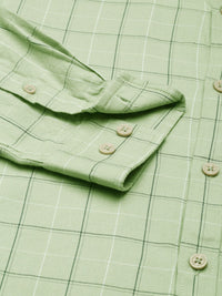 Being Human Pure Cotton Slim Fit Checked Casual Shirt