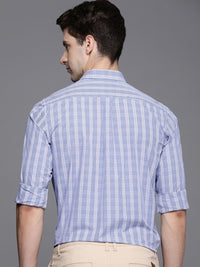 Raymond Contemporary Fit Checked Pure Cotton Semiformal Shirt