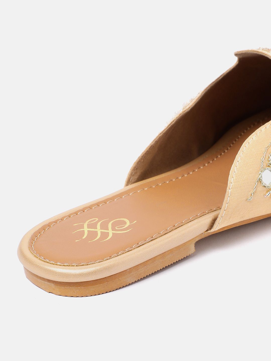 House of Pataudi Embellished Ethnic Mules