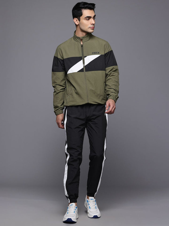 HRX by Hrithik Roshan Rapid Dry Mock Collar Running Tracksuit