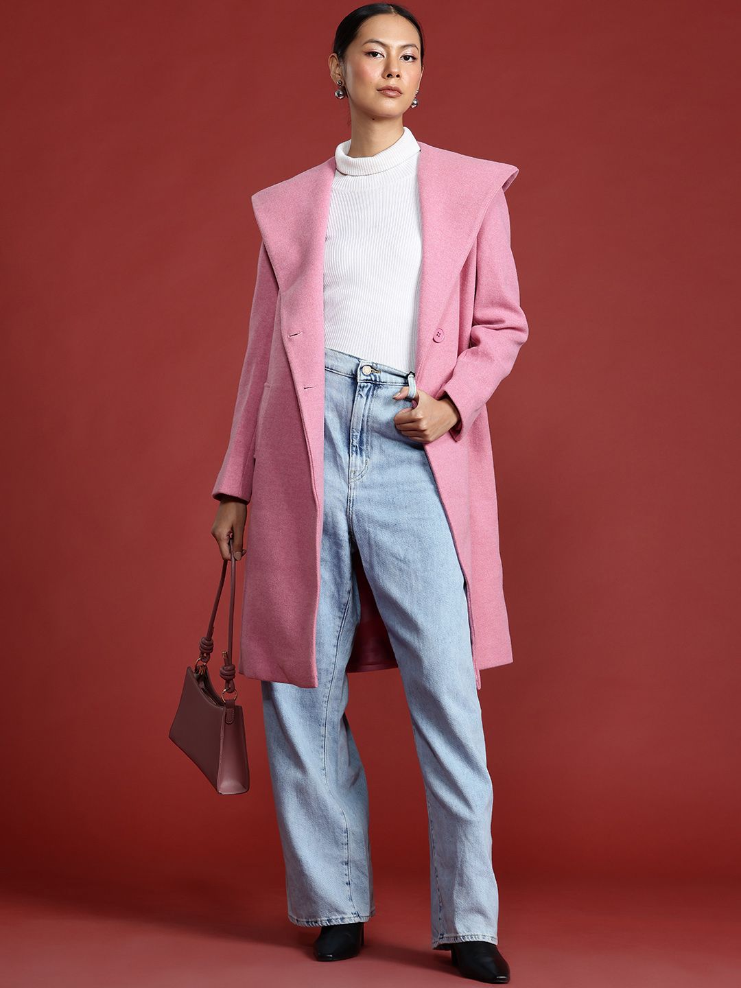 all about you Shawl Collar Hooded Trench Coat