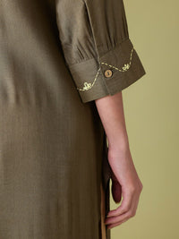Anouk Women Shirt Collar Kurta