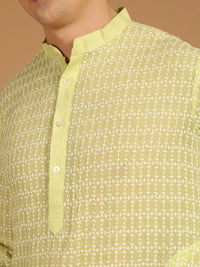 SOJANYA Ethnic Motifs Embroidered Pure Cotton Kurta