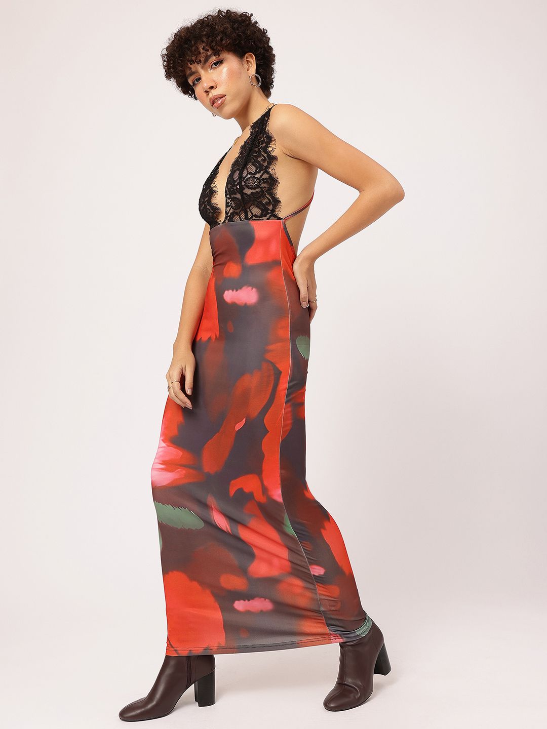 DressBerry Lace Love Dyed Maxi Bodycon Dress