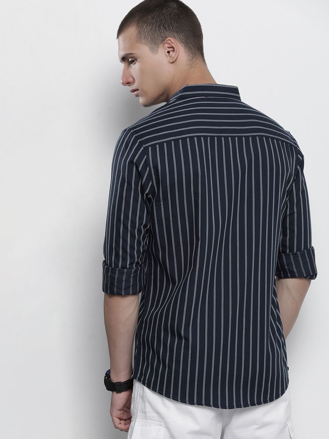 The Indian Garage Co Striped Casual Cotton Shirt