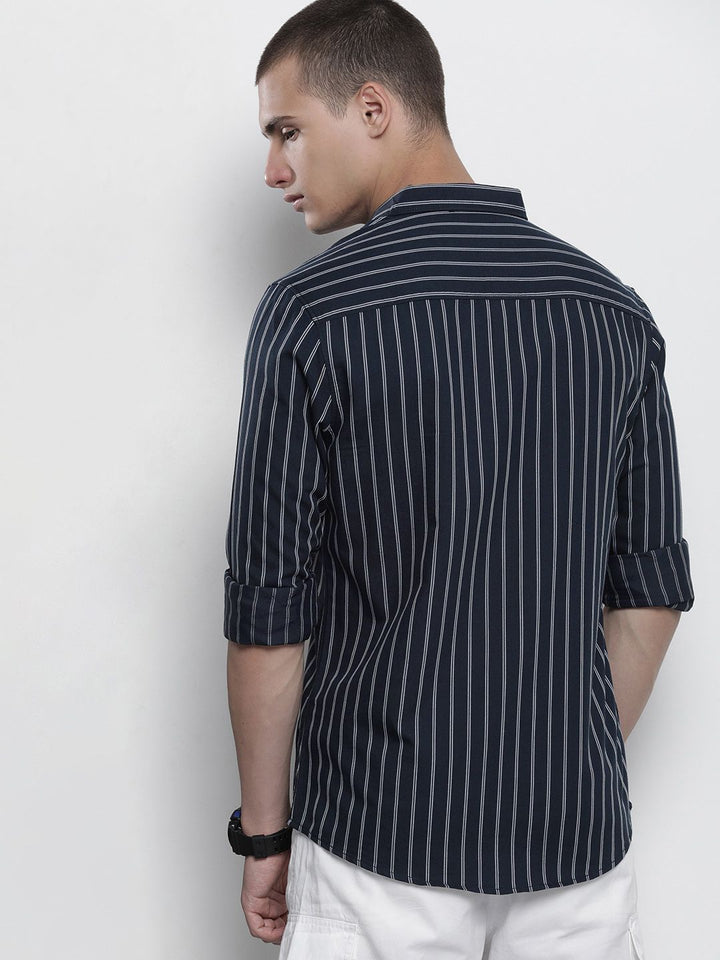 The Indian Garage Co Striped Casual Cotton Shirt
