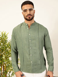 Thomas Scott Men Premium Slim Fit Textured Casual Shirt