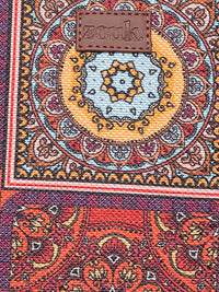 ZOUK Brown Ethnic Motifs Printed Laptop Structured Shoulder Bag