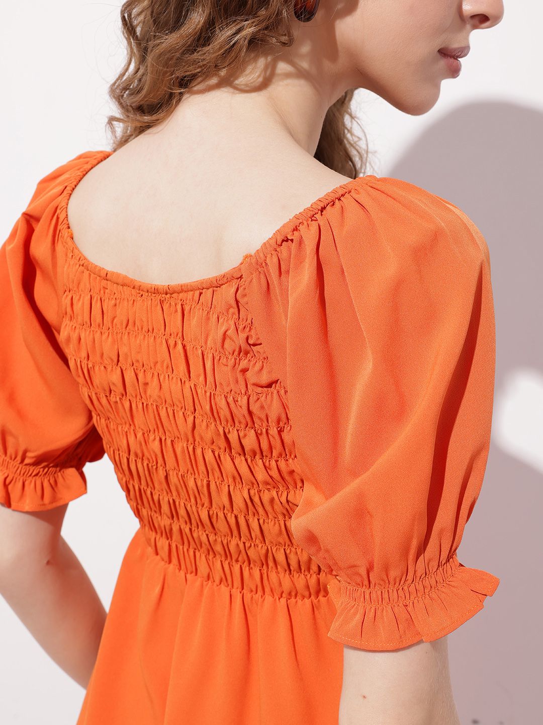 DressBerry Weekend Chic Smocked Empire Dress
