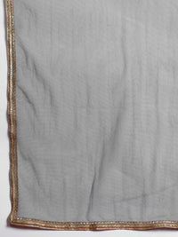 Anouk Tyohaar Foil Print Kurta with Sharara & Dupatta