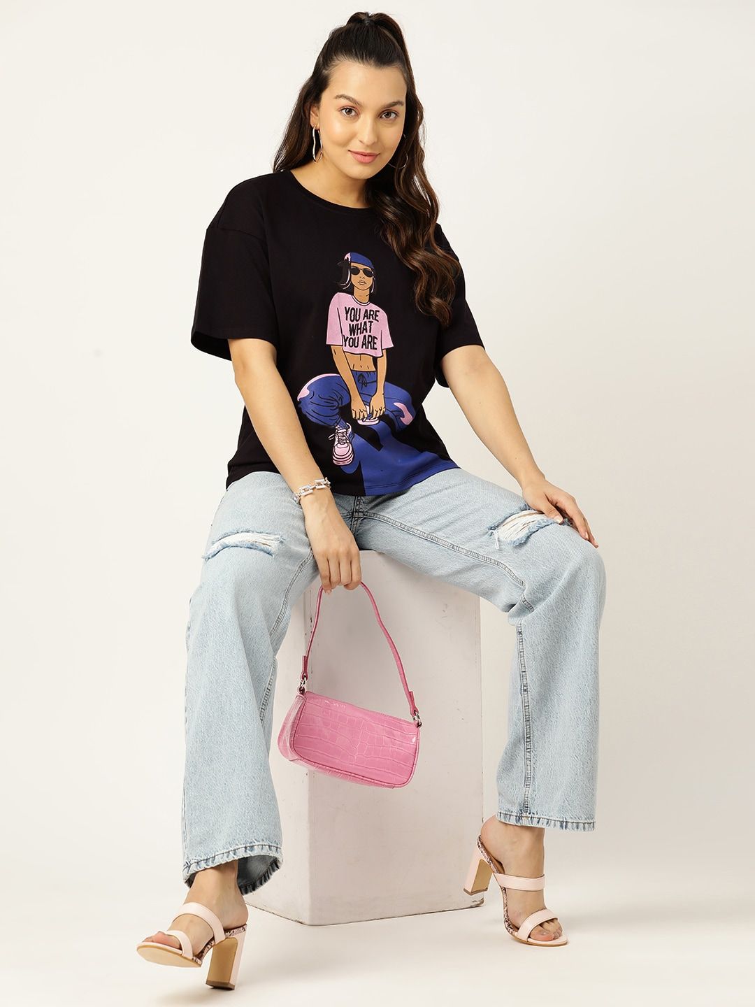 DressBerry Printed Pure Cotton T-shirt