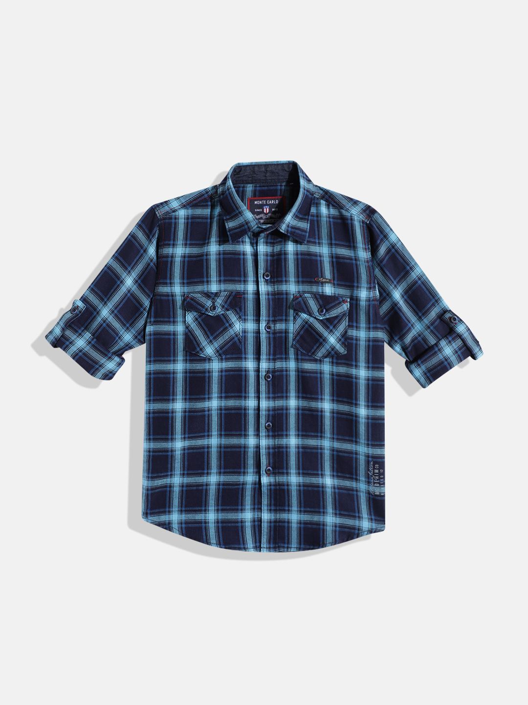 Monte Carlo Boys Checked Casual Smart Fit Shirt