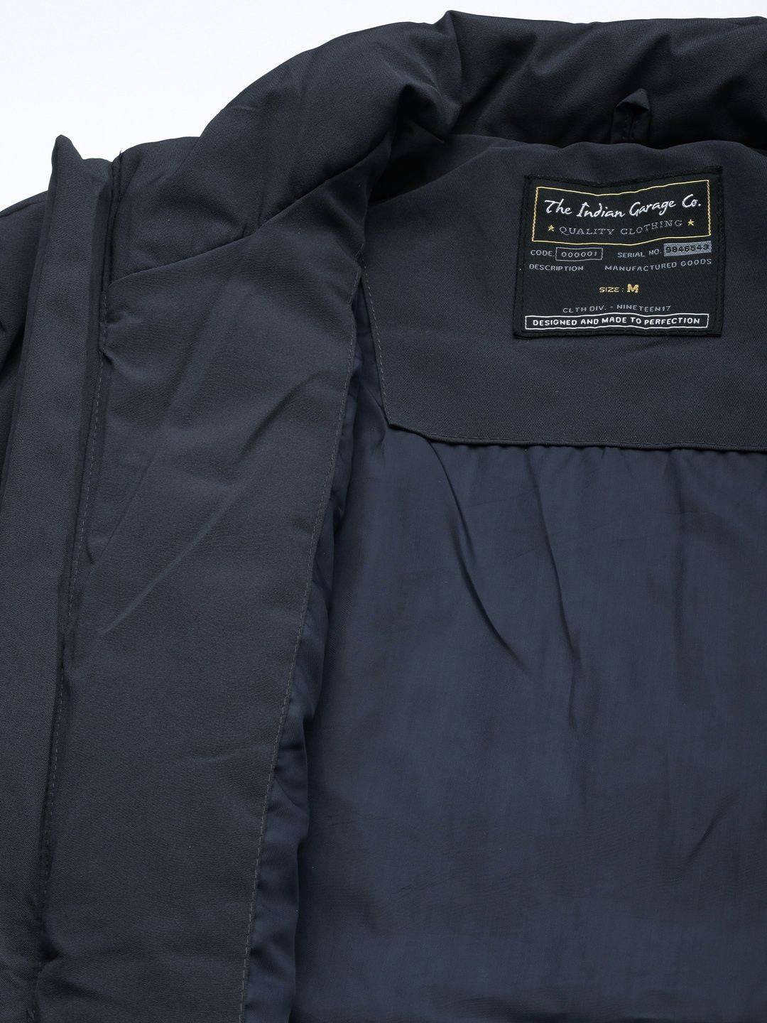 The Indian Garage Co Men Solid Zip-Front Bomber Jacket