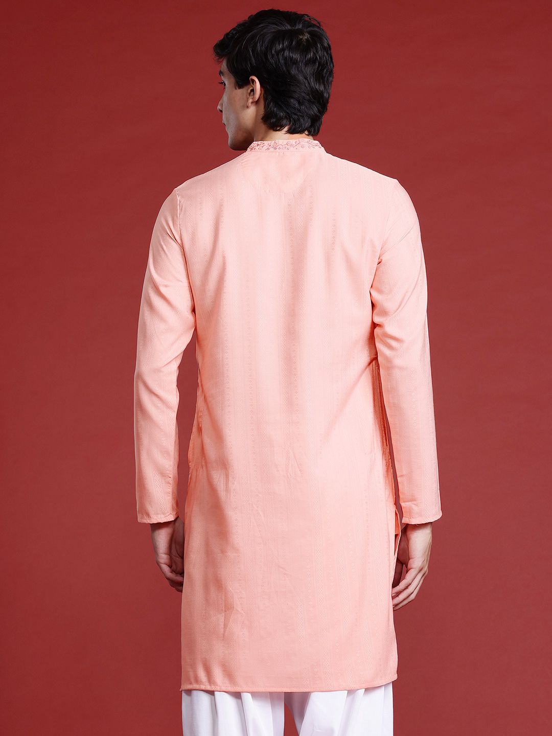 Anouk Tyohaar Collection Woven Design Straight Kurta with Thread Work