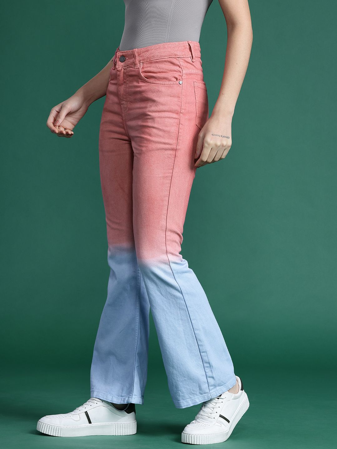 DressBerry Women Ombre Bootcut Jeans