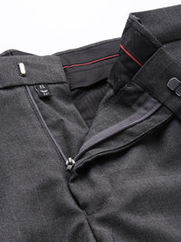 Park Avenue Men Checked Smart Fit Formal Trousers