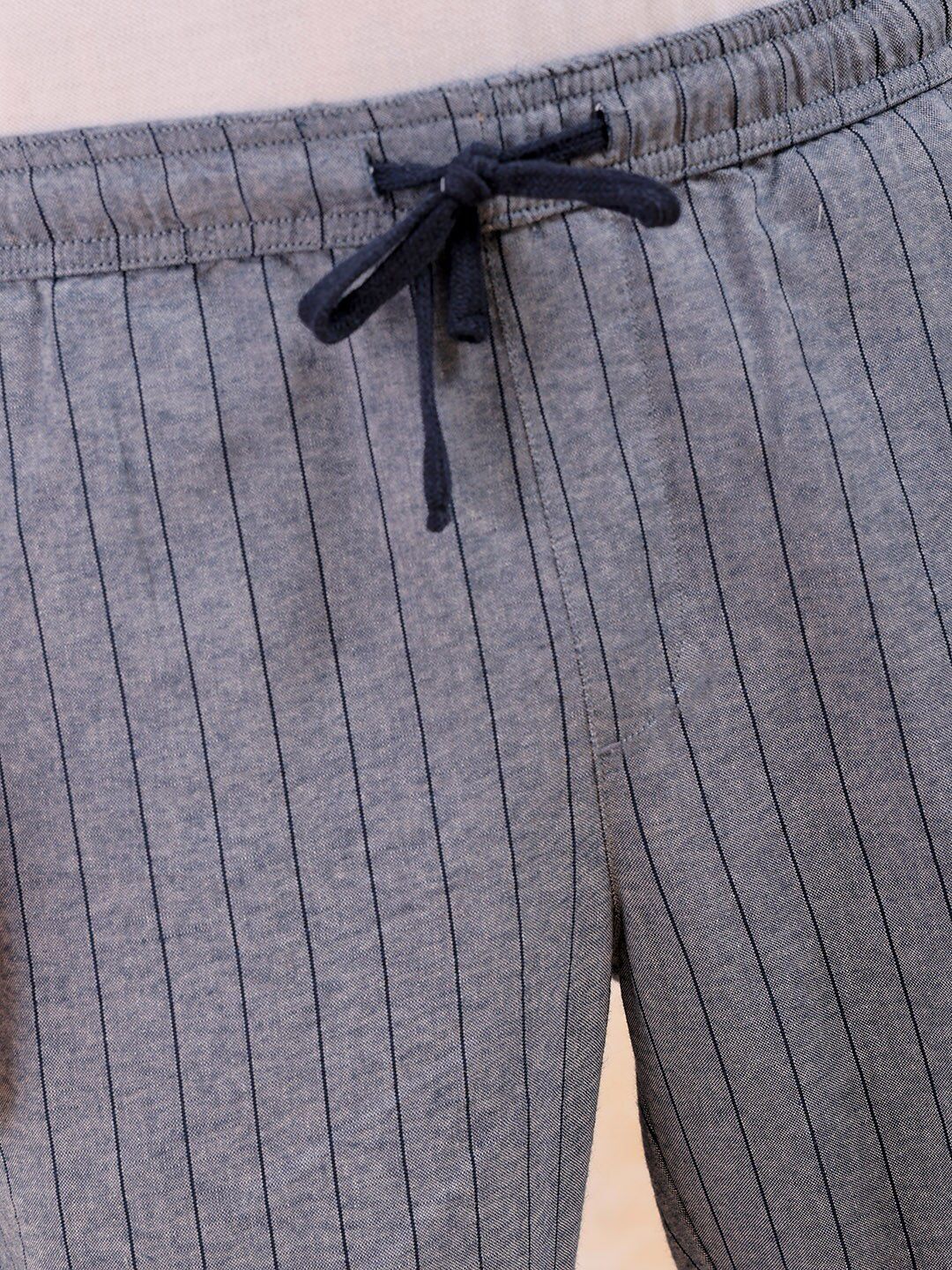 The Indian Garage Co Men Mid-Rise Striped Trousers