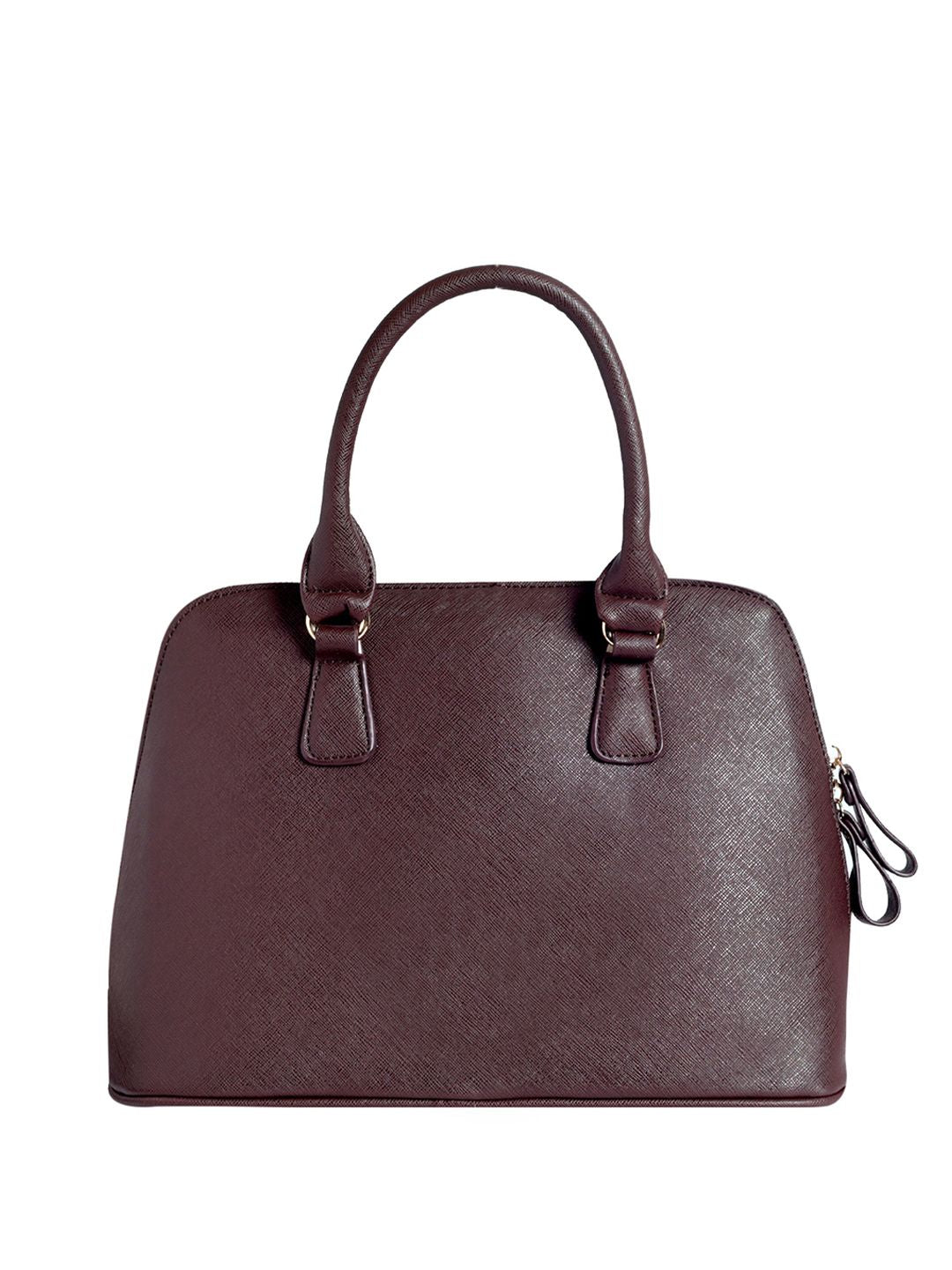 Lino Perros Coffee Brown Solid Handheld Bag