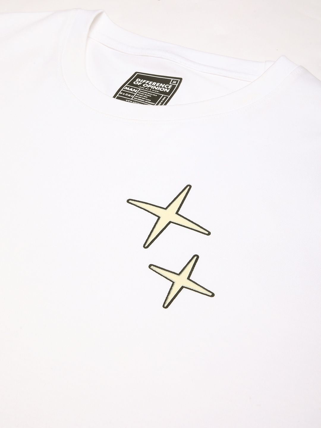 Difference Of Opinion Men Short Sleeve Oversized Crew Neck Printed Tshirt