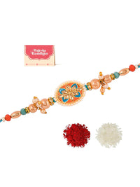Voylla Men Benang Rekaan Tradisional Mutiara Rakhi
