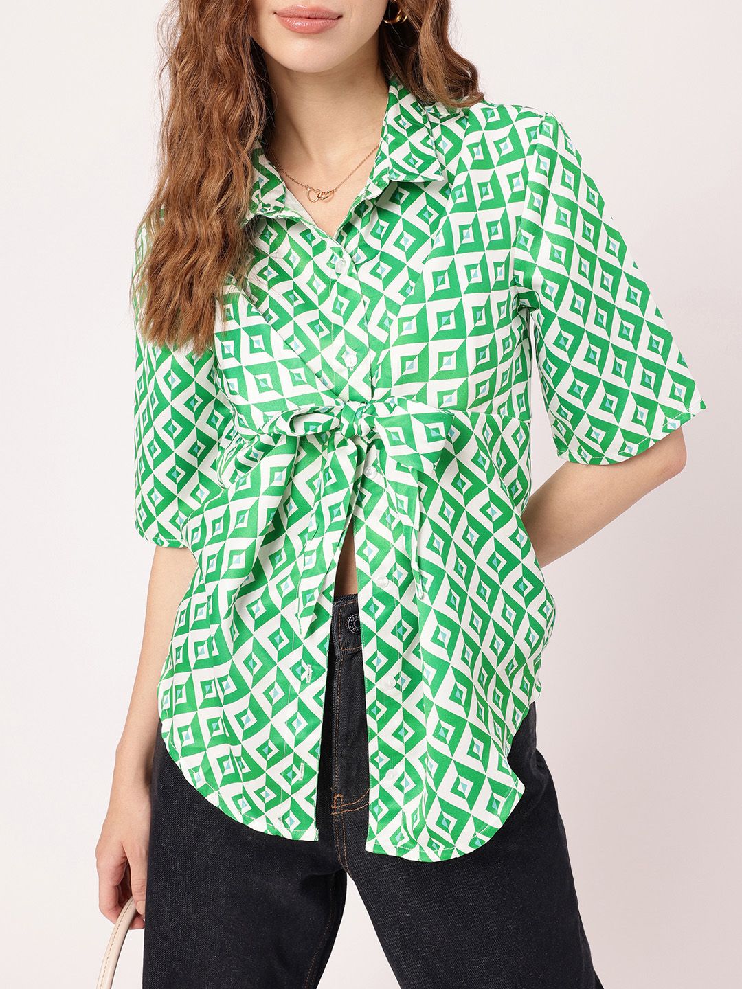 DressBerry Shape-Shifting Style Printed Shirt