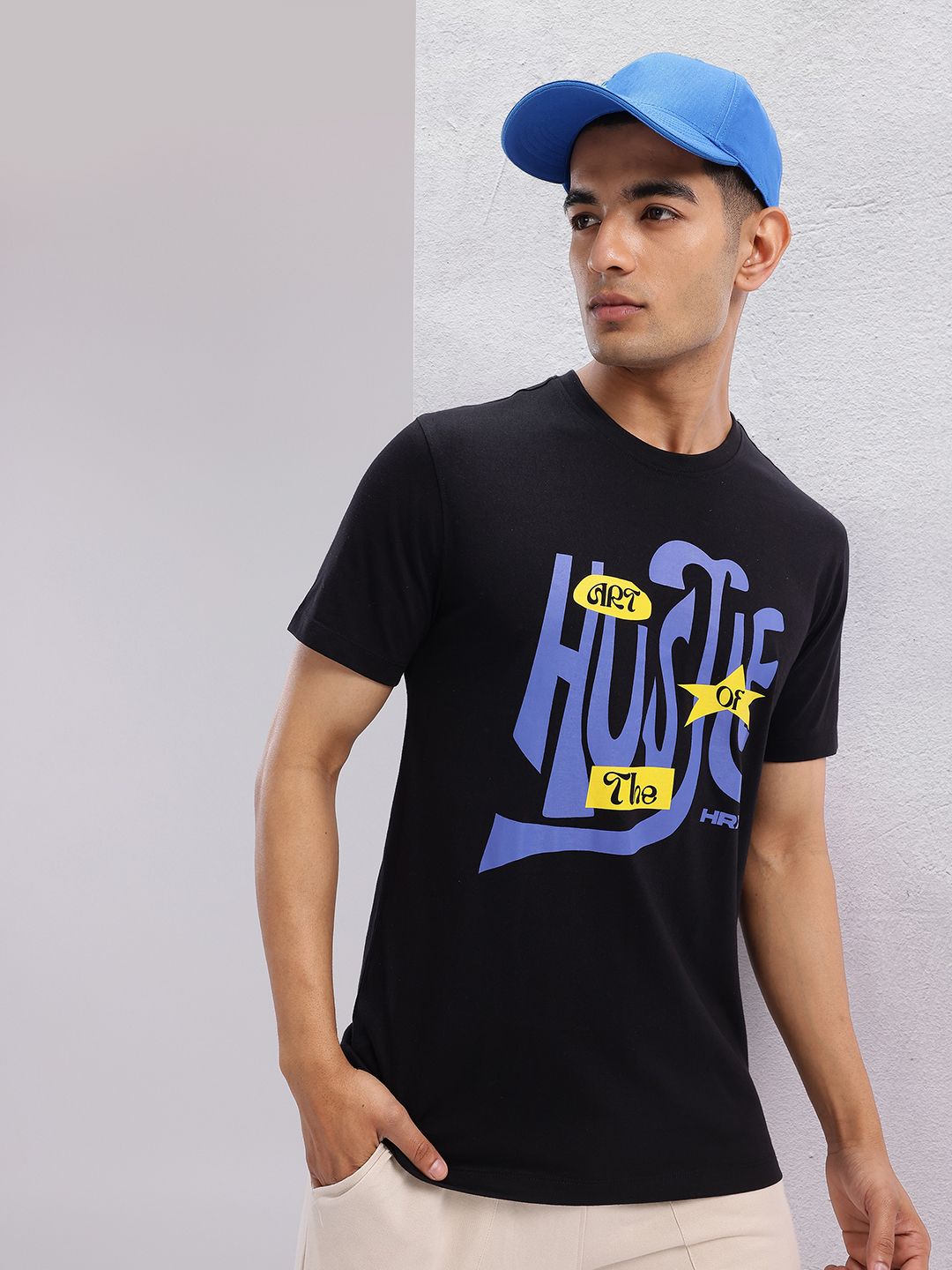 HRX by Hrithik Roshan Typography Printed T-shirt