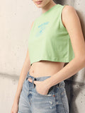DressBerry Psyche Of The Sun, Grunge Of The Street Printed Crop T-shirt
