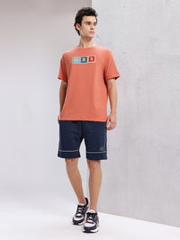 HRX by Hrithik Roshan Men Lifestyle Brand Logo Print Above Knee Shorts