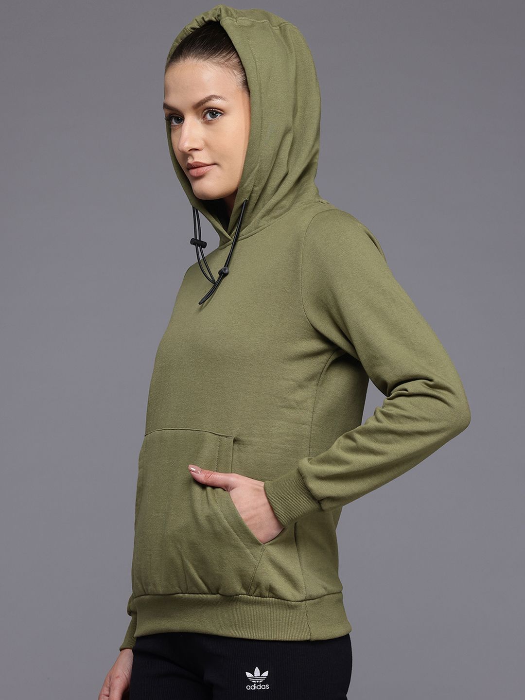 HRX by Hrithik Roshan Printed Hooded Outdoor Sweatshirt