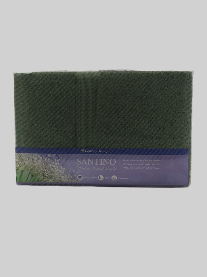 BOMBAY DYEING Olive Pure Cotton 550 GSM Bath Towel