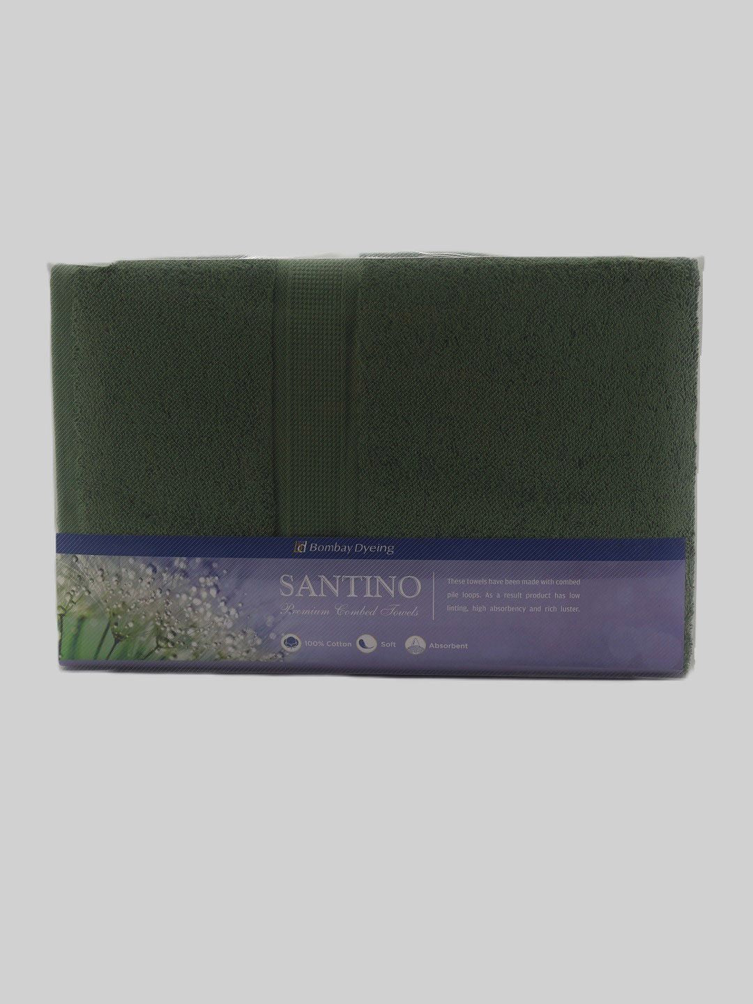 BOMBAY DYEING Olive Pure Cotton 550 GSM Bath Towel