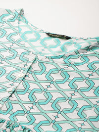DressBerry Geometric Print A-line Top