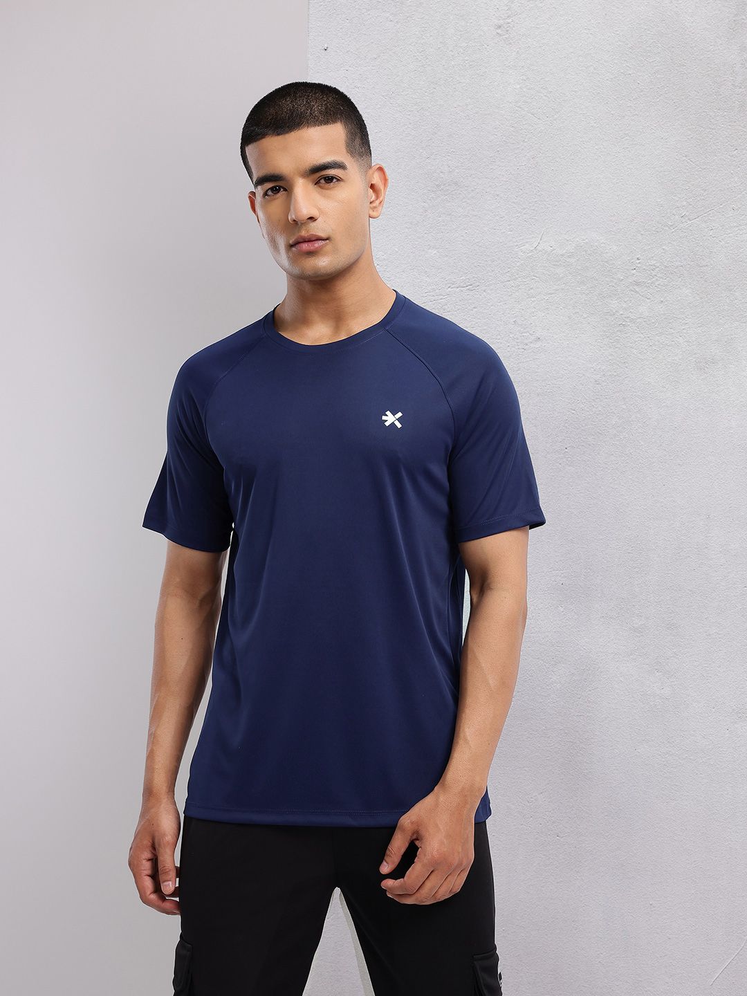 HRX by Hrithik Roshan Brand Logo Detail Raglan Sleeves Rapid-Dry Training T-shirt