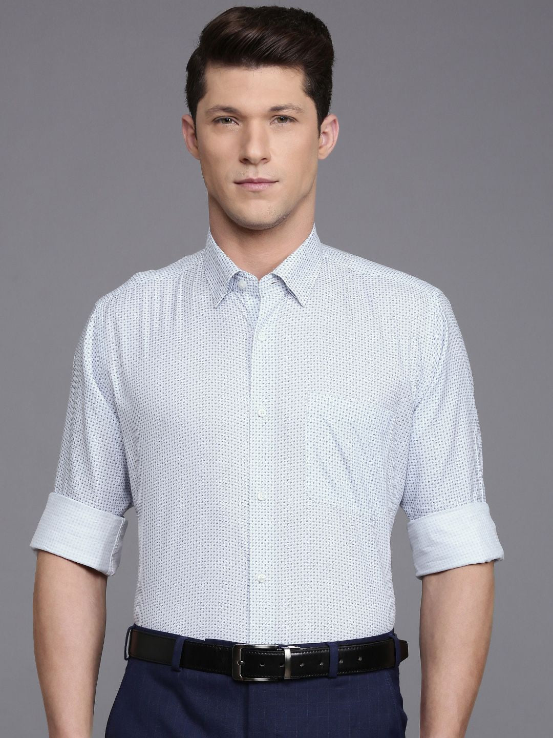 Raymond Opaque Printed Formal Shirt