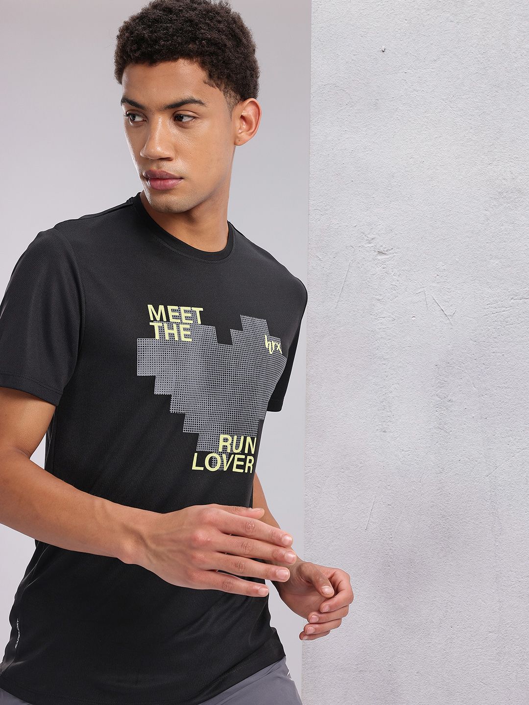 HRX by Hrithik Roshan Couple Collection Printed Rapid-Dry Running T-shirt