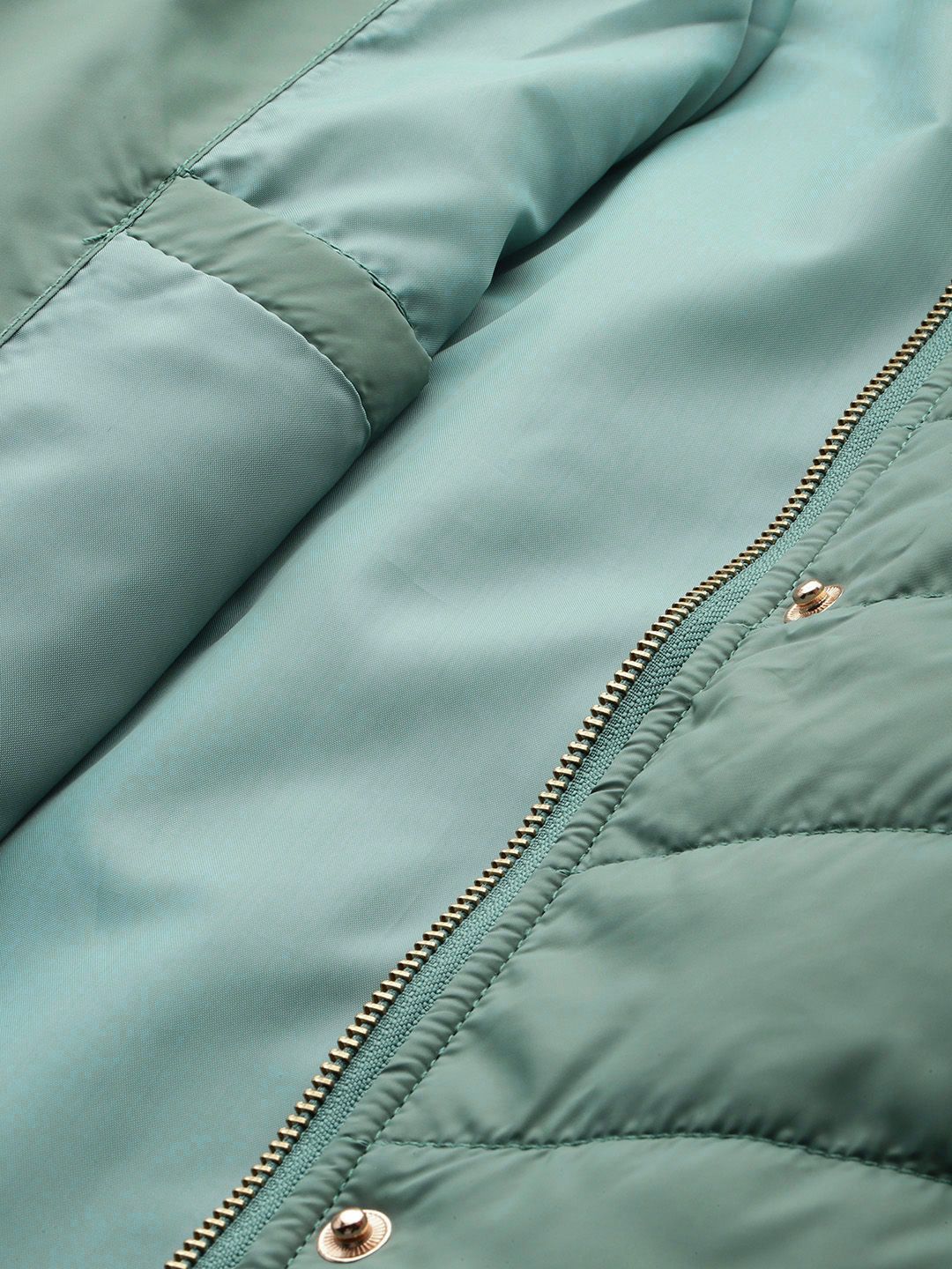 DressBerry Longline Hooded Quilted Parka Jacket
