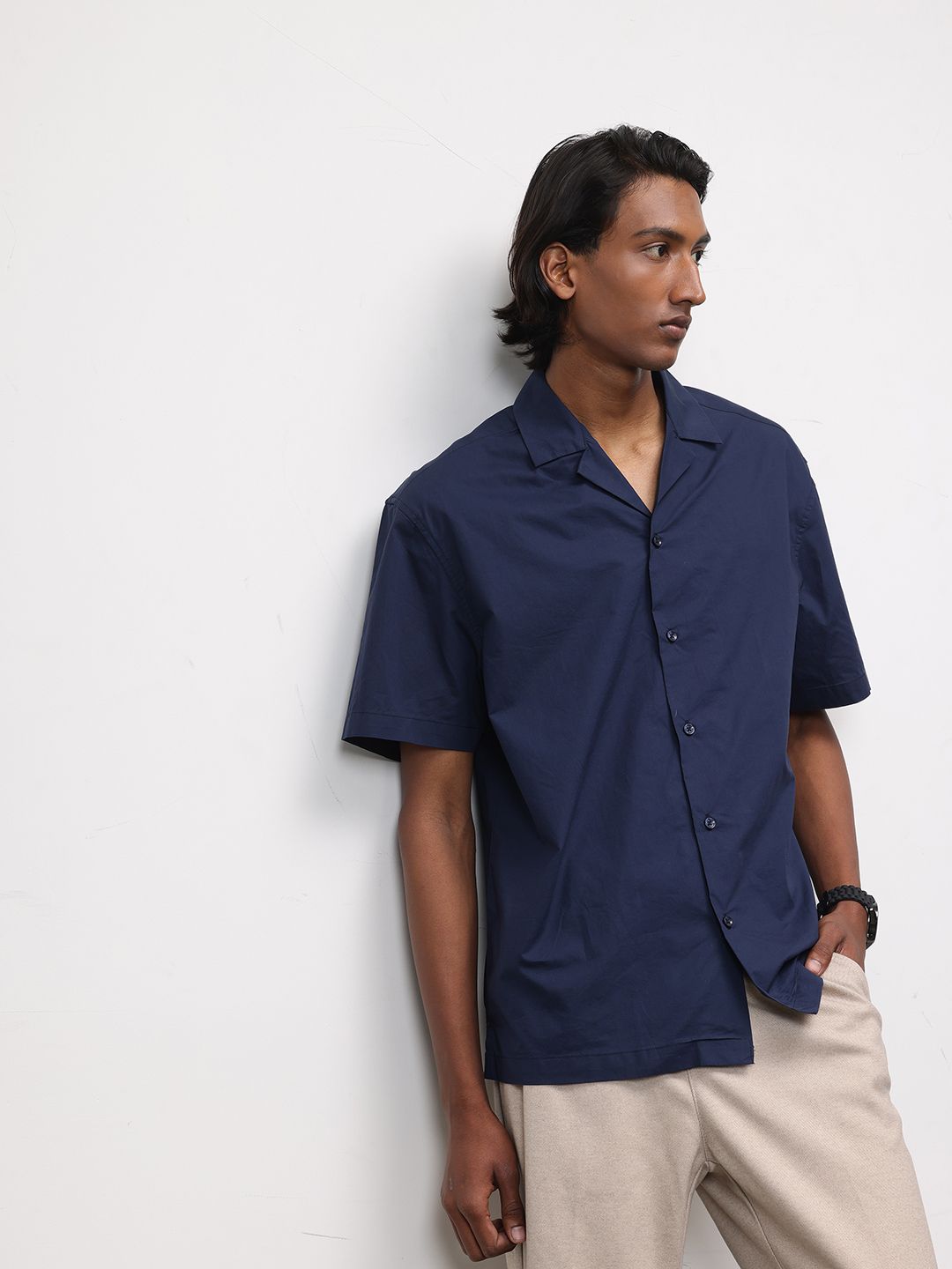 ether Pure Cotton Longline Casual Shirt