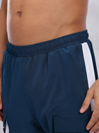 HRX by Hrithik Roshan Men Typography Printed Mid-Rise Cargo-Style Training Shorts