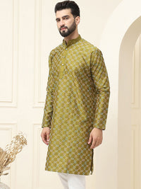 SOJANYA Men Geometric Embroidered Thread Work Kurta