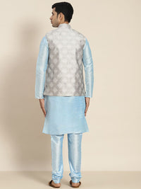 SOJANYA Men Blue Kurta with Churidar